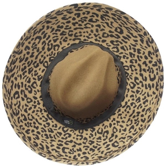 100% Wool Felt Leopard Panama Hat - Picture 7 of 8